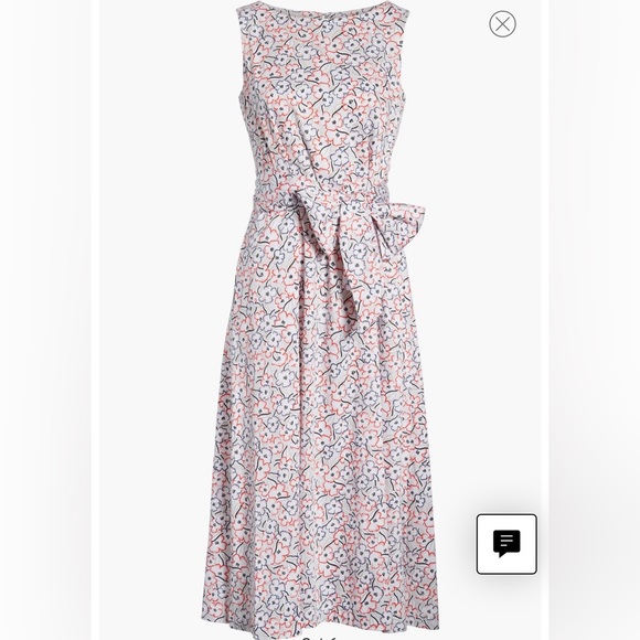 Anne Klein Dresses & Skirts - Anne Klein, L, Floral Stretch Cotton Midi Dress